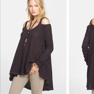 Free People Moonshine V cold shoulder tunic